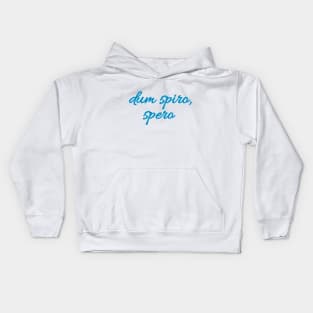 Dum spiro, spero - Latin quote shirt gift idea Kids Hoodie